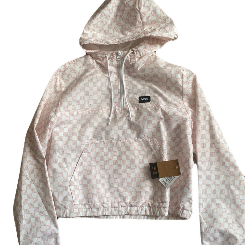 Vans Light Pink Checkered Hoodie